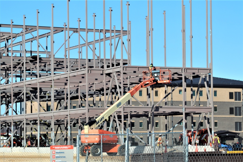 February 2024 barracks construction operations at Fort McCoy