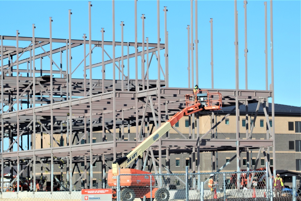February 2024 barracks construction operations at Fort McCoy