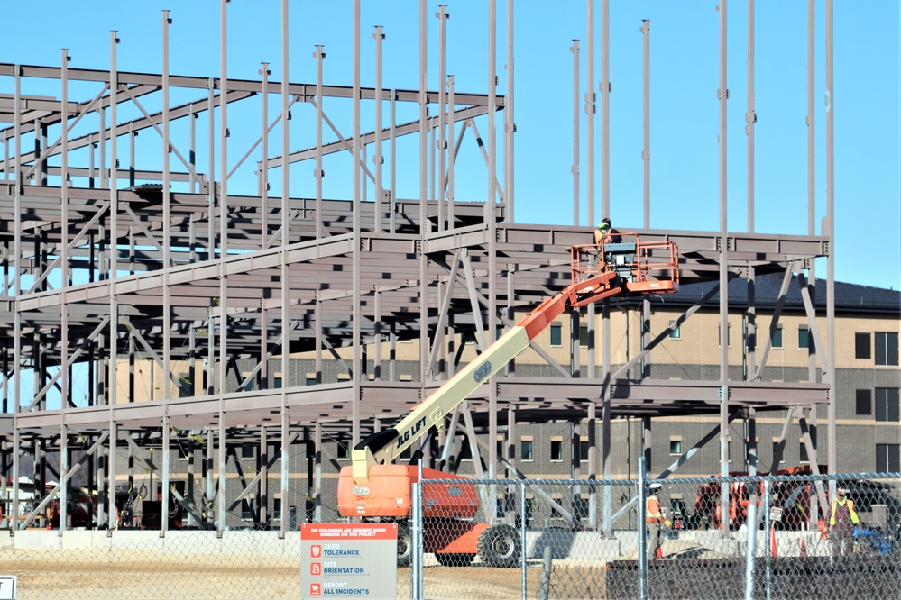 February 2024 barracks construction operations at Fort McCoy