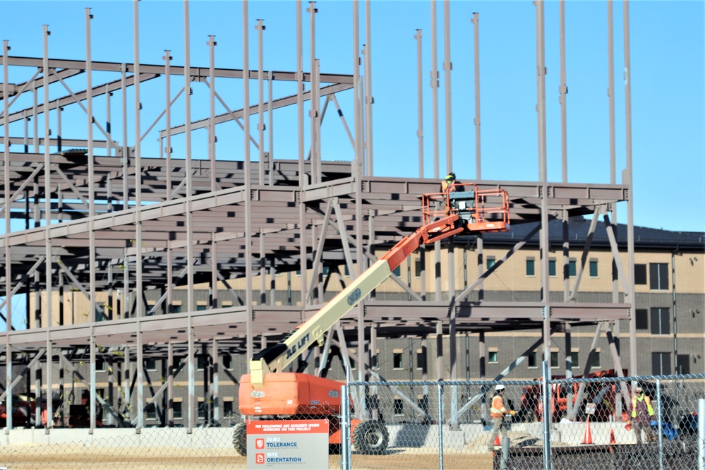 February 2024 barracks construction operations at Fort McCoy