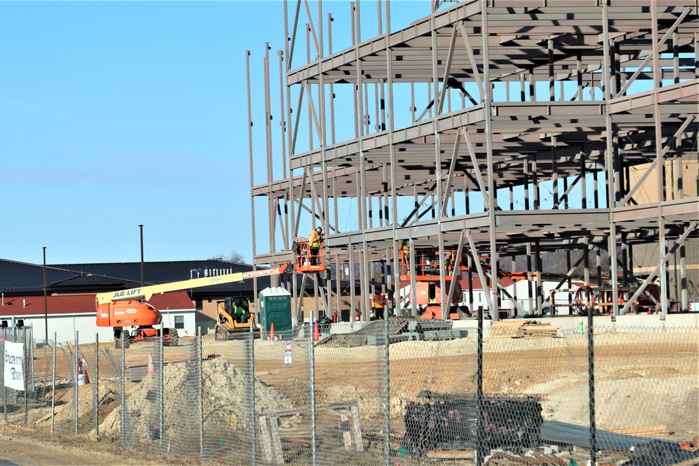 February 2024 barracks construction operations at Fort McCoy