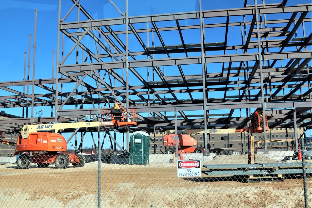 February 2024 barracks construction operations at Fort McCoy