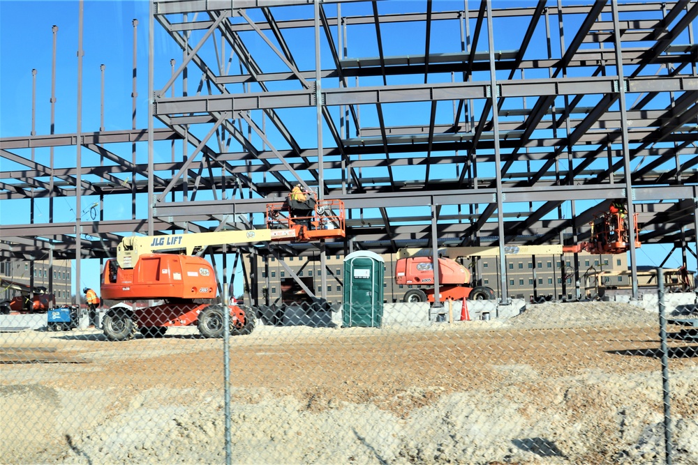 February 2024 barracks construction operations at Fort McCoy