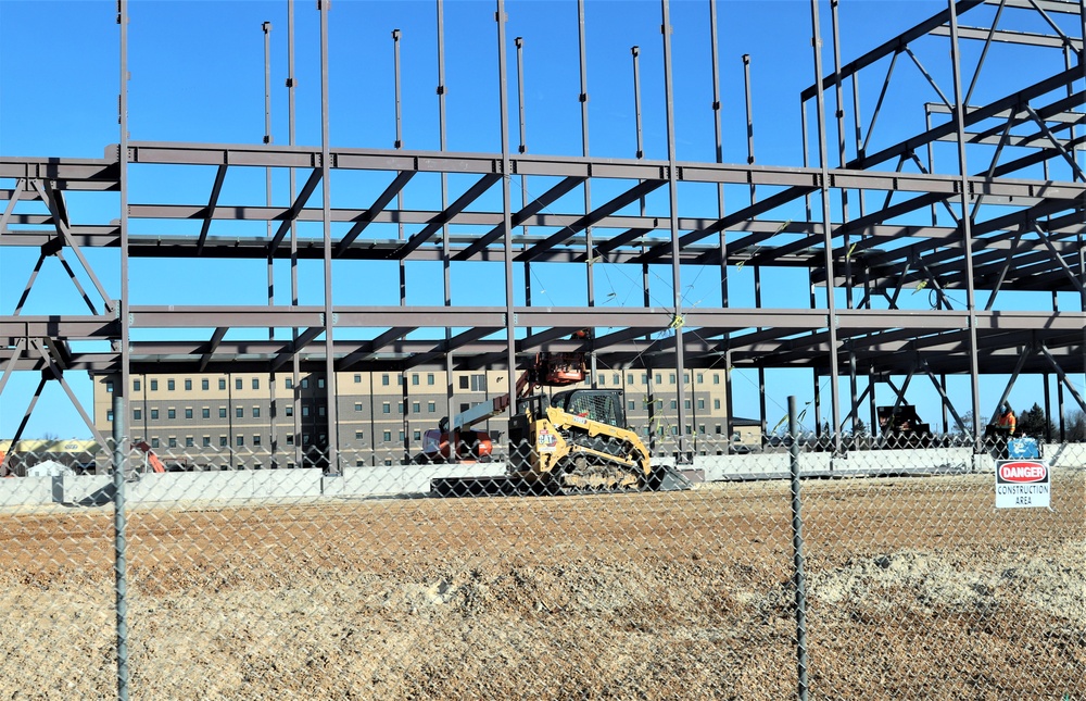 February 2024 barracks construction operations at Fort McCoy