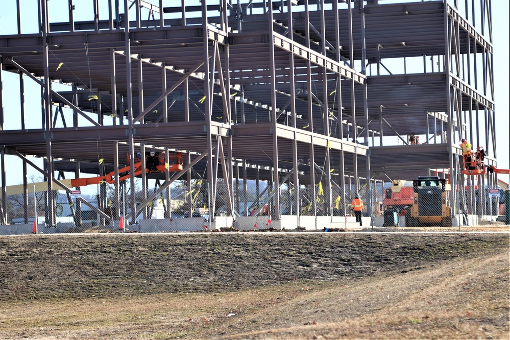 February 2024 barracks construction operations at Fort McCoy