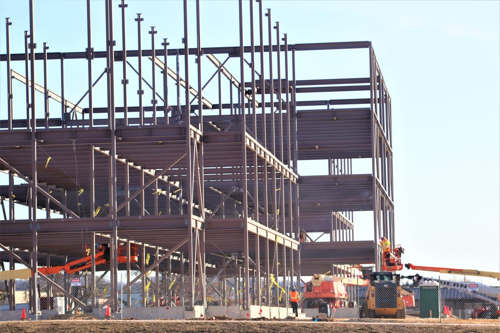 February 2024 barracks construction operations at Fort McCoy