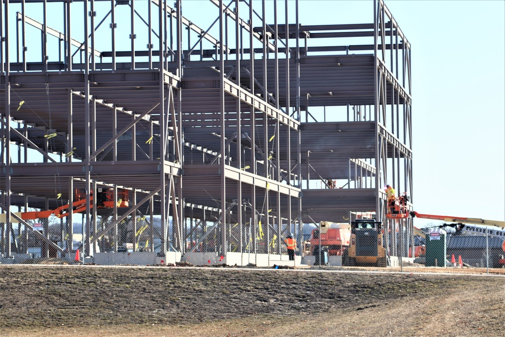 February 2024 barracks construction operations at Fort McCoy