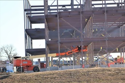 February 2024 barracks construction operations at Fort McCoy