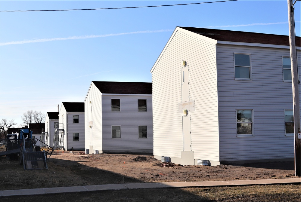 Reset of World War II-era barracks moved in 2023 continues; work nearly complete