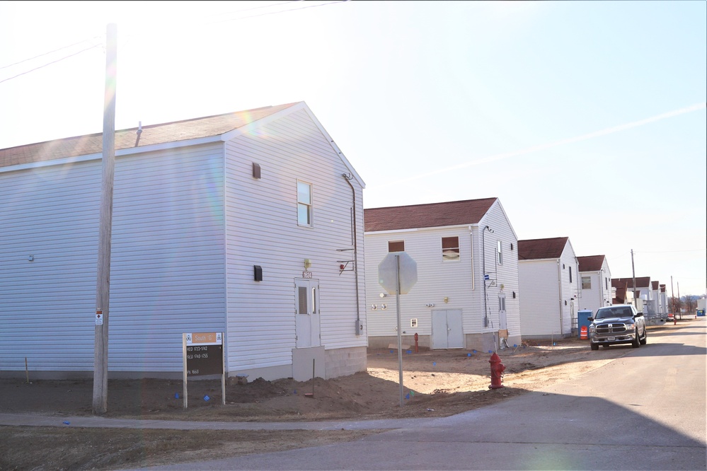 Reset of World War II-era barracks moved in 2023 continues; work nearly complete