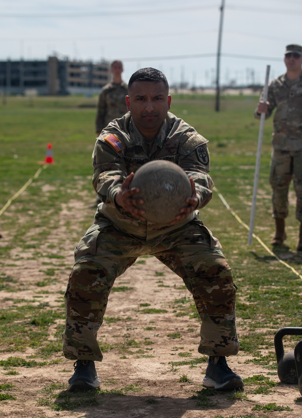 Soldiers assigned to the Medical Readiness Battalion compete for a chance to go to the Medical Readiness Command, West: Best Leader Competition