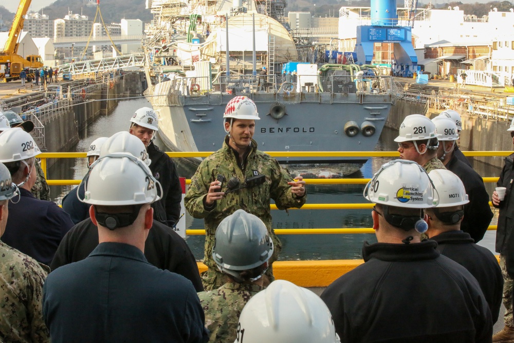 USS Benfold Undocking At SRF-JRMC