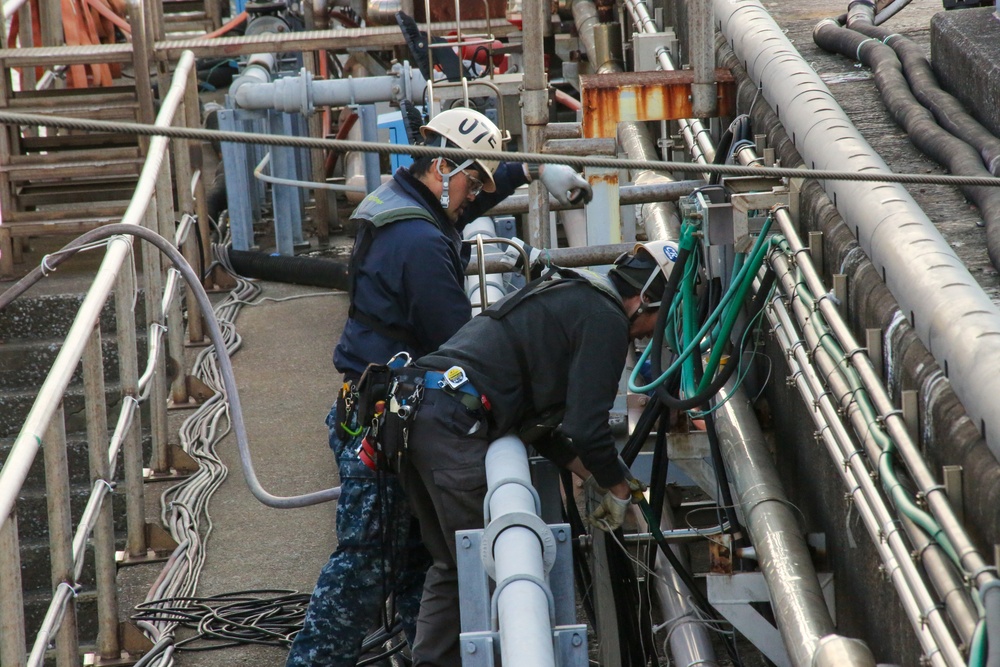 USS Benfold Undocking At SRF-JRMC