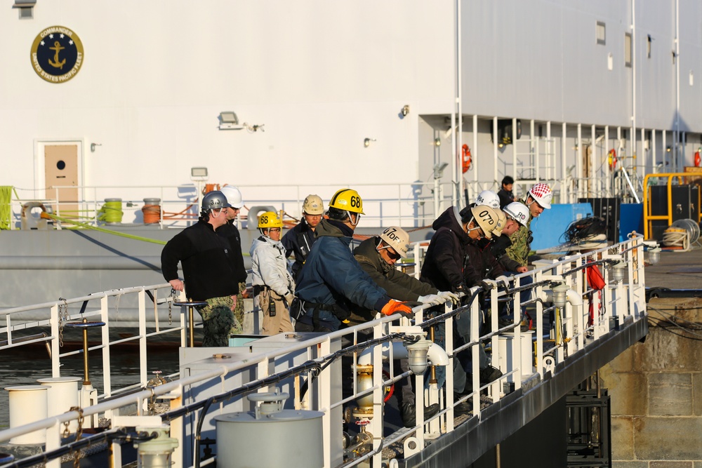 USS Benfold Undocking At SRF-JRMC