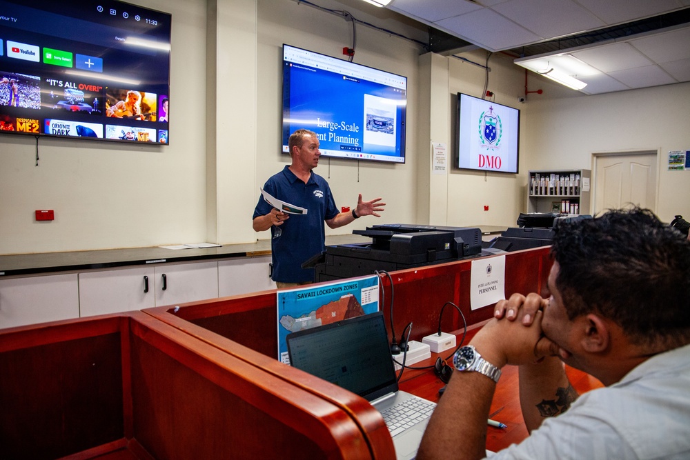 Samoan Disaster Management Office and Nevada National Guard Collaborate in State Partnership Program