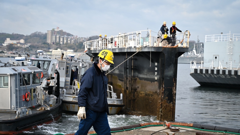 USS Benfold Undocking At SRF-JRMC