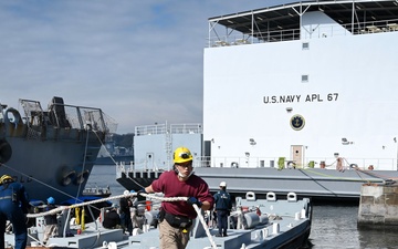 USS Benfold Undocking At SRF-JRMC