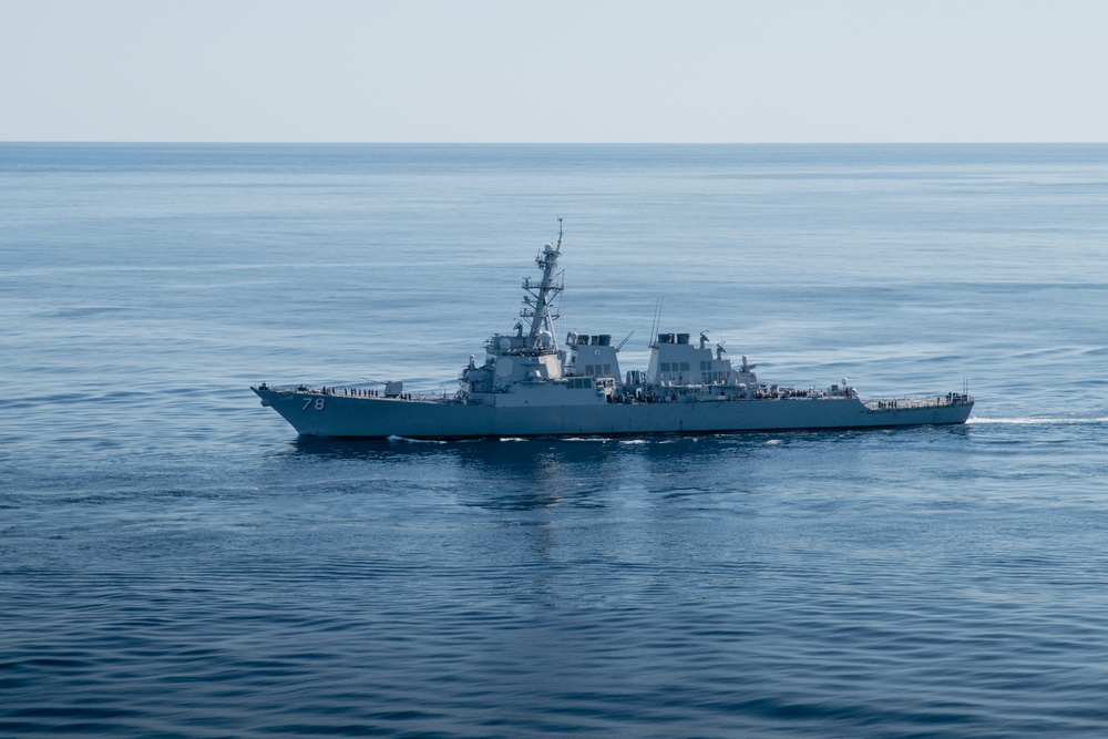 George Washington conducts replenishment-at- sea