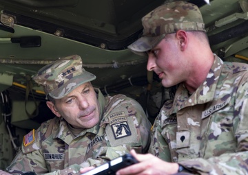 U.S. Army Lt. Gen. Chris Donahue Visits Soldiers with 1st Armored Brigade Combat Team