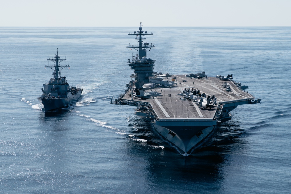 George Washington conducts replenishment-at-sea