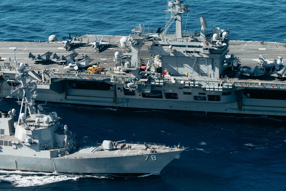 George Washington conducts replenishment-at- sea