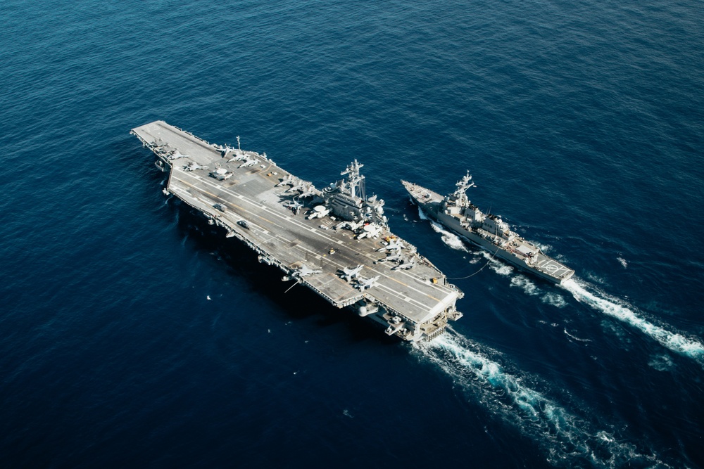 George Washington conducts replenishment-at-sea