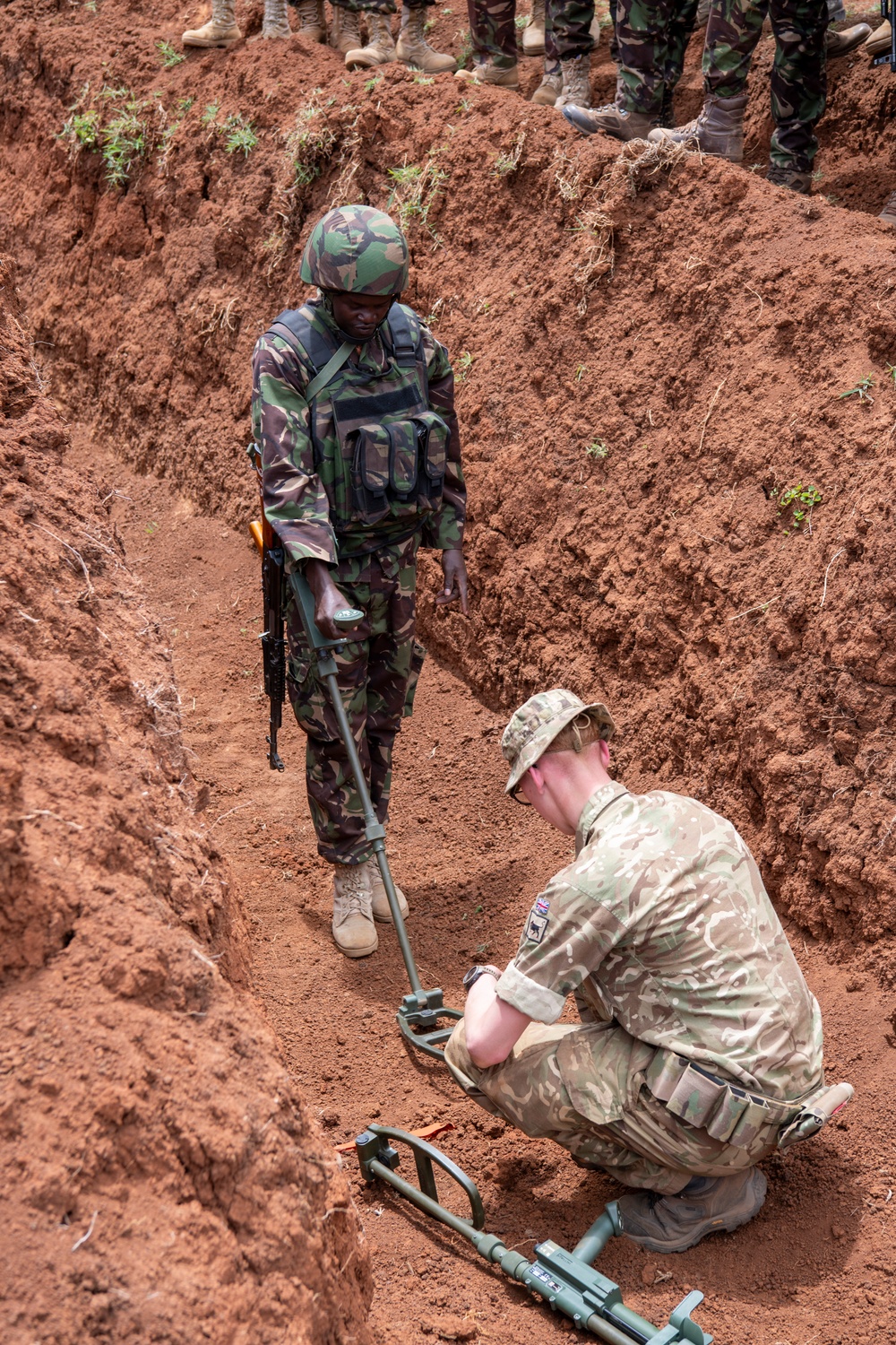 Kenya Defence Forces soldiers conduct counter improvised explosive device training