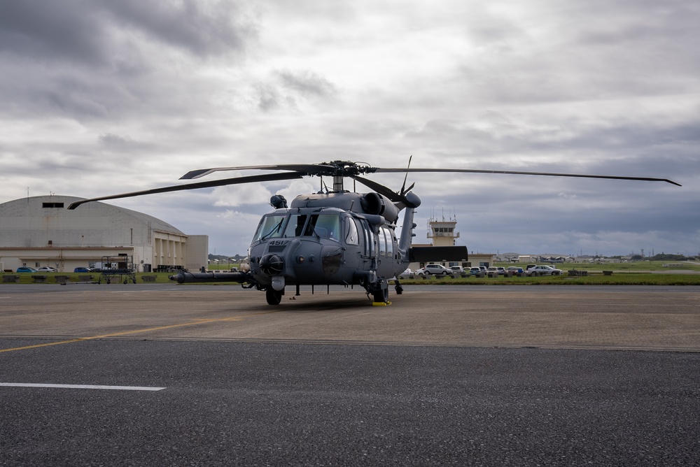 HH-60W Jolly Green II's first flight at Kadena