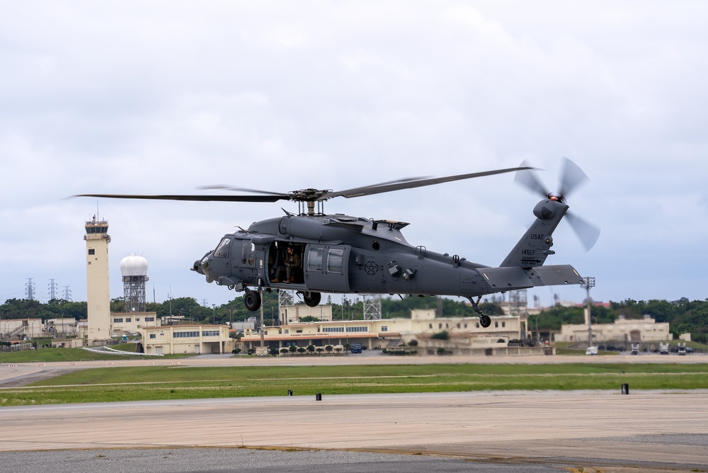 HH-60W Jolly Green II's first flight at Kadena