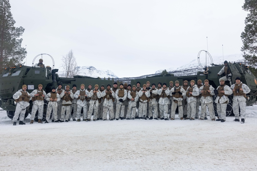 U.S. Marines of 2nd Battalion, 10th Marine Regiment train with HIMARS in Norway in preparation for Exercise Nordic Response 24