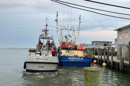 Coast Guard, good Samaritans assist disabled fishing vessel off Barnegat Light, New Jersey