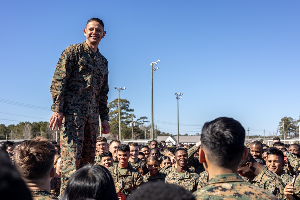 Sergeant Major of the Marine Corps visits Camp Johnson