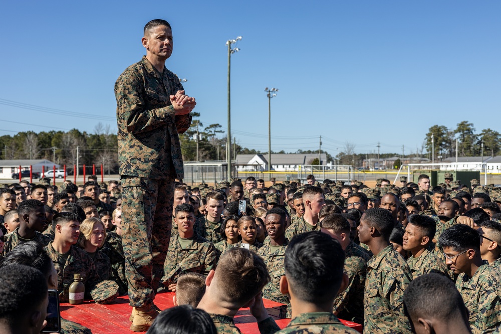 Sergeant Major of the Marine Corps visits Camp Johnson