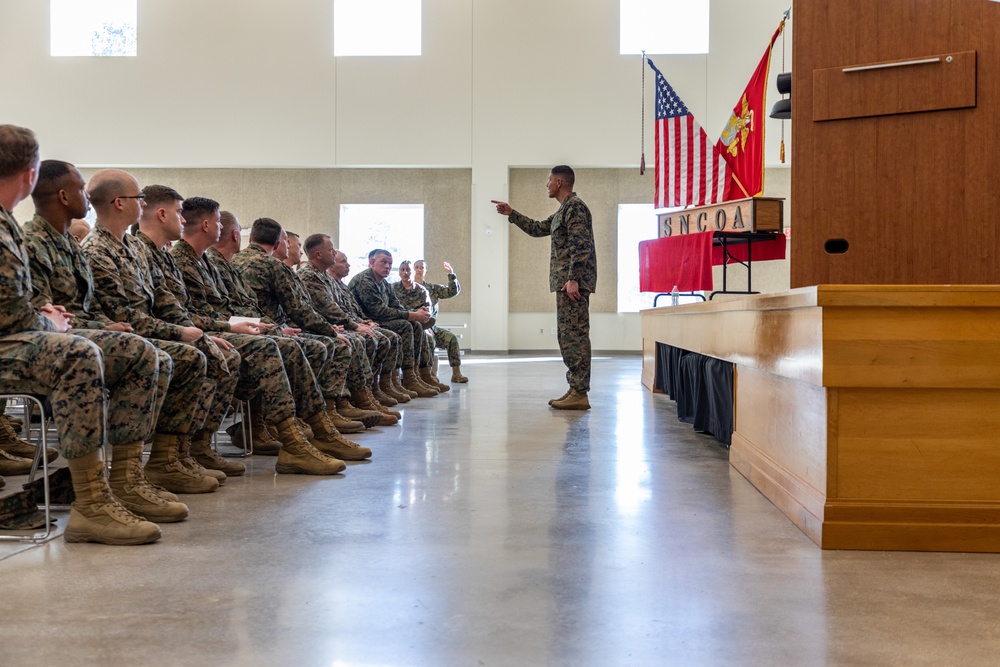 Sergeant Major of the Marine Corps visits Camp Johnson