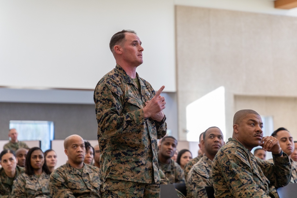 Sergeant Major of the Marine Corps visits Camp Johnson