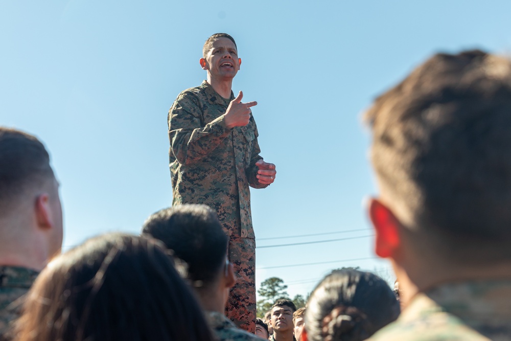 Sergeant Major of the Marine Corps visits Camp Johnson