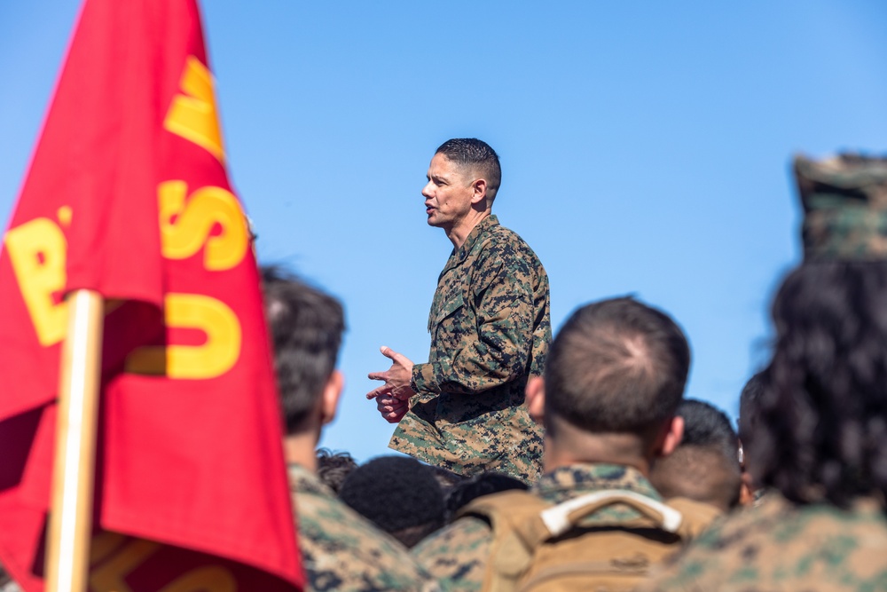 Sergeant Major of the Marine Corps visits Camp Johnson