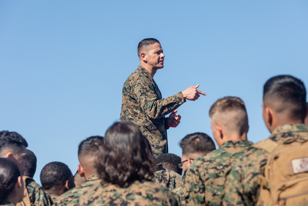 Sergeant Major of the Marine Corps visits Camp Johnson