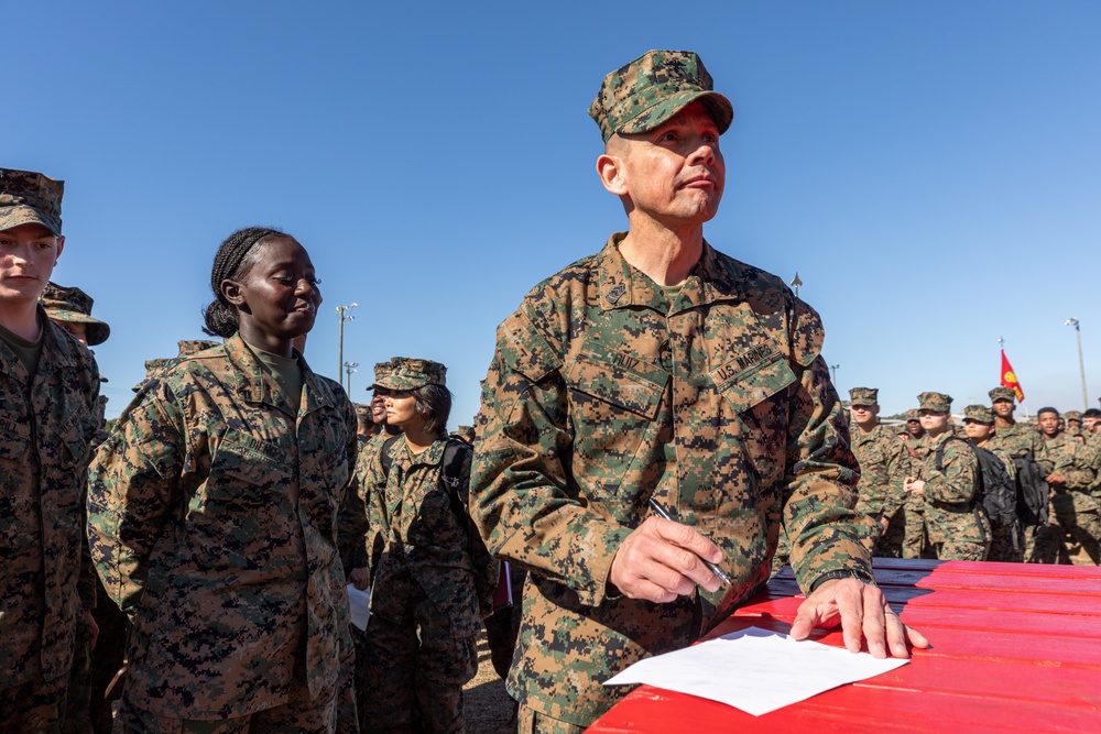 Sergeant Major of the Marine Corps visits Camp Johnson