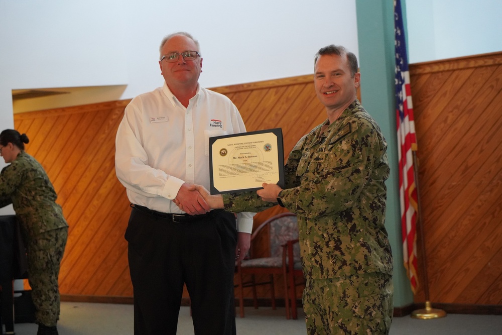 All Hands Award Quarters event at Naval Weapons Station Yorktown