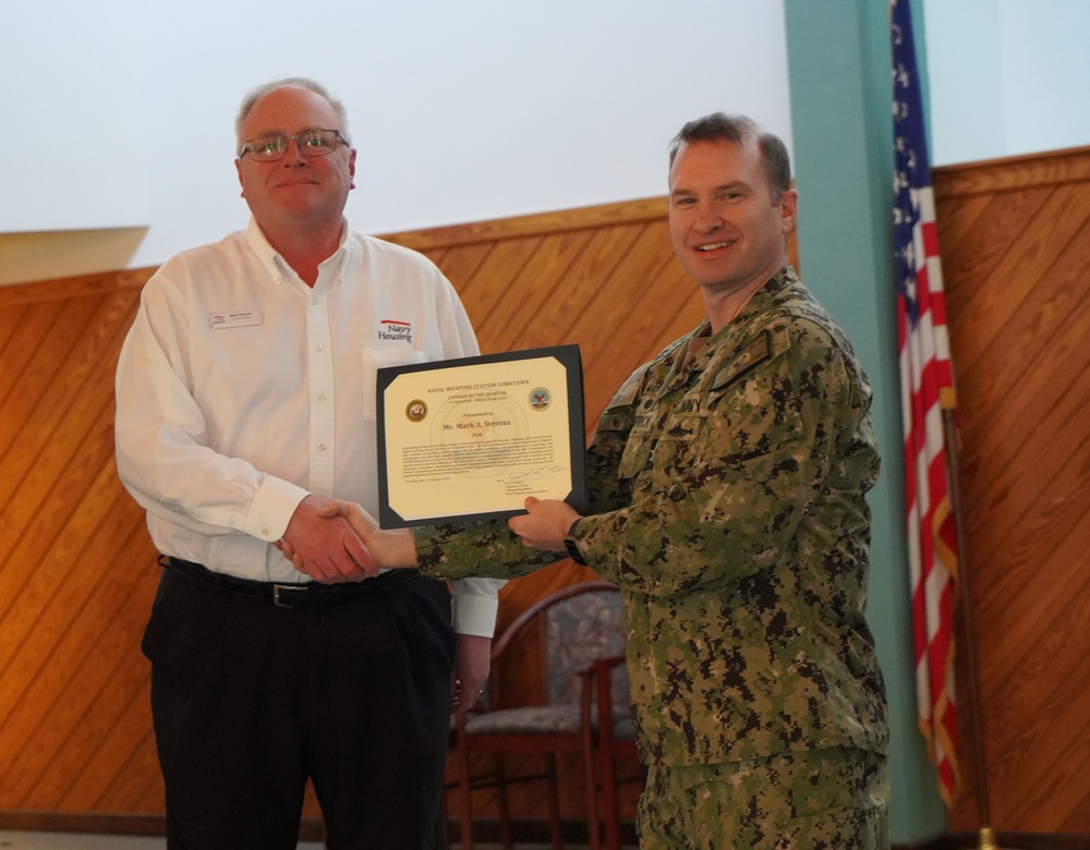 All Hands Award Quarters event at Naval Weapons Station Yorktown