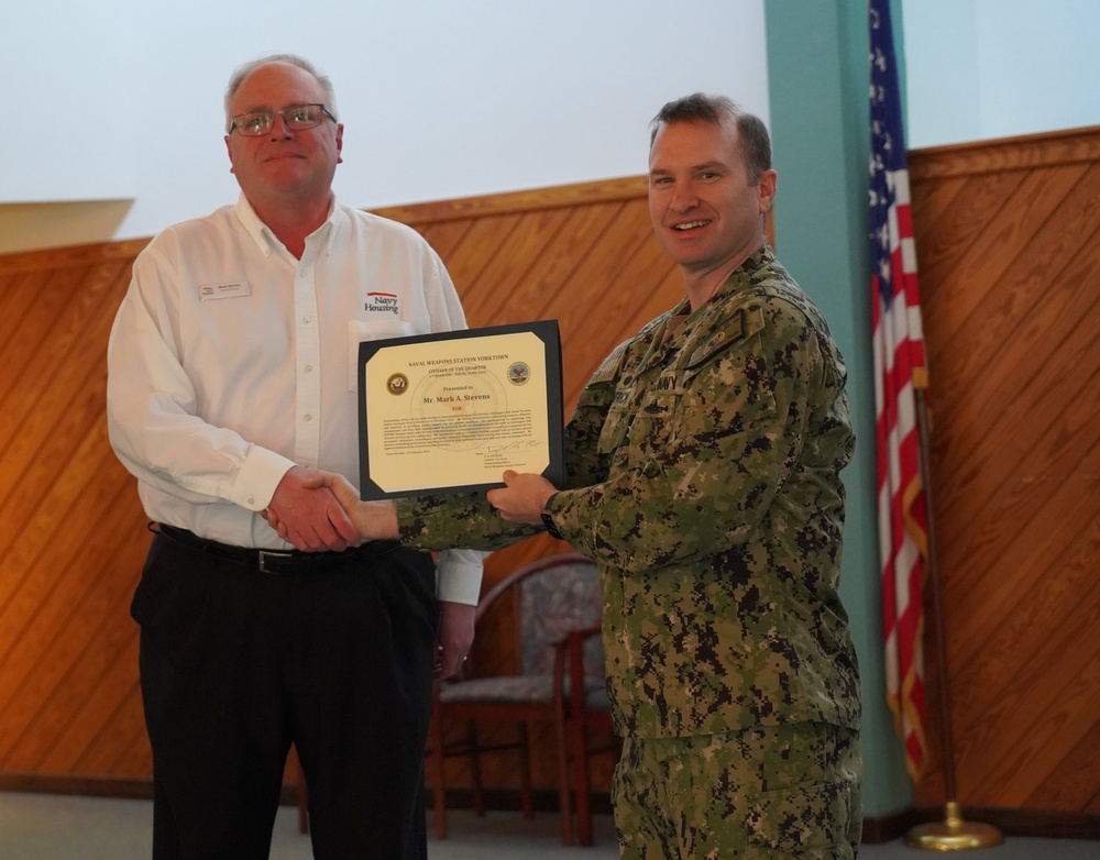 All Hands Award Quarters event at Naval Weapons Station Yorktown