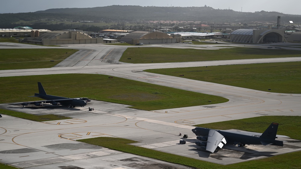 Cope North 2024 Multinational Elephant Walk at Andersen AFB