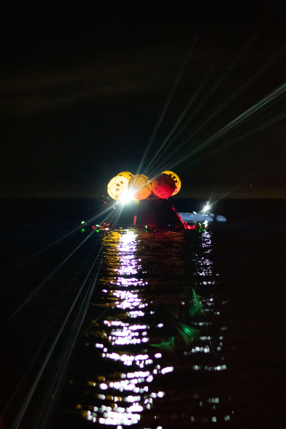 USS San Diego launches NASA’s crew module test article while underway for NASA’s Underway Recovery Test 11