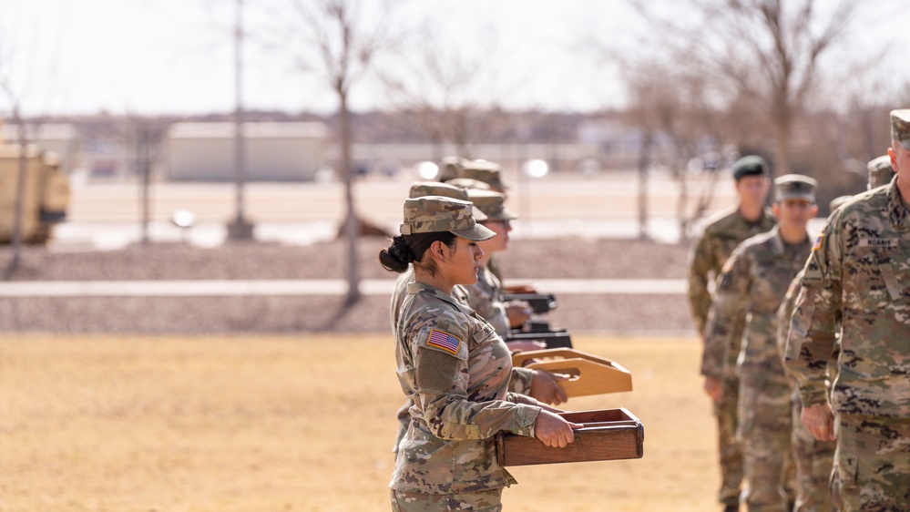 1st Armored Division Soldiers recognized for their exceptional performance during NTC Rotation.