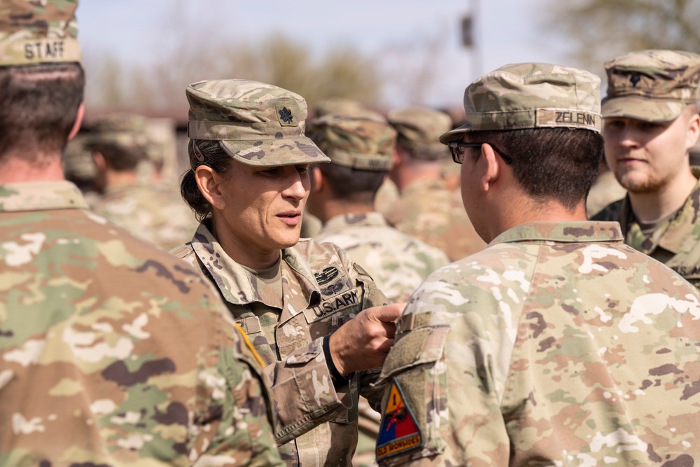 1st Armored Division Soldiers recognized for their exceptional performance during NTC Rotation.