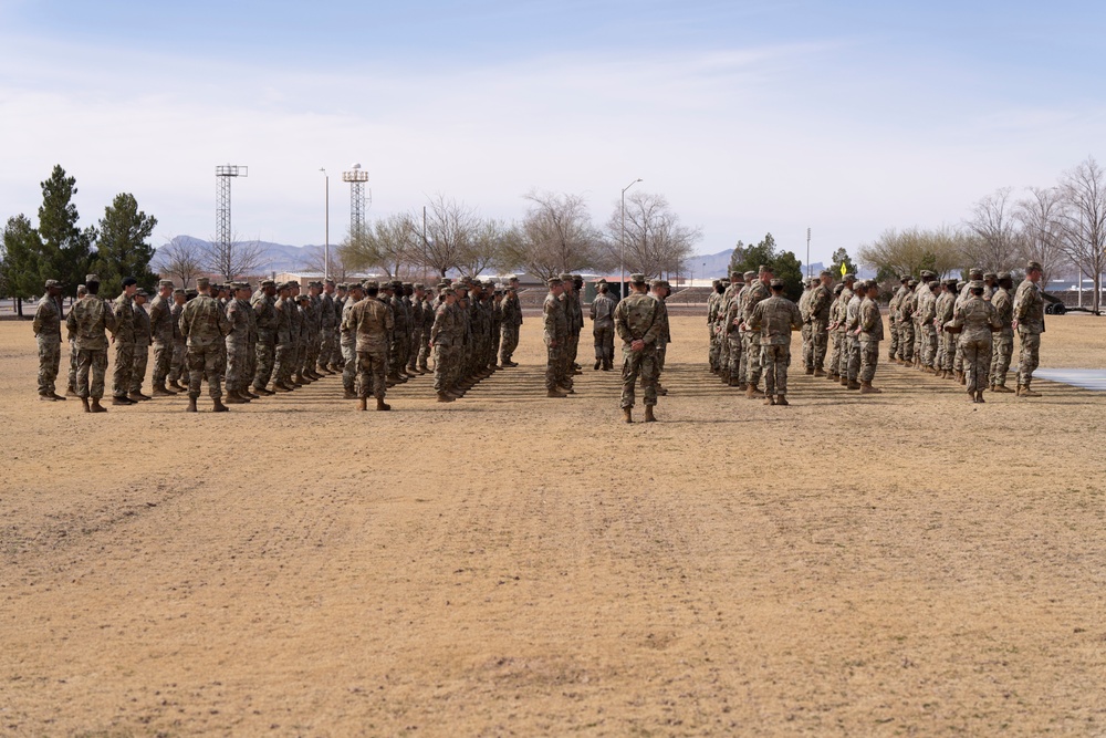 1st Armored Division Soldiers recognized for their exceptional performance during NTC Rotation.