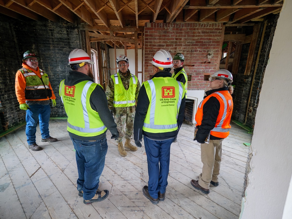 Great Lakes and Ohio River Division commander tours active projects at Wright-Patterson AFB