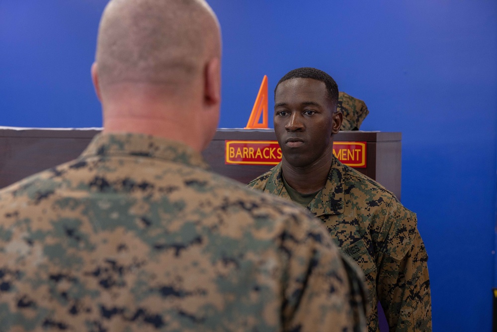 2nd Combat Readiness Regiment Marine Meritoriously Promoted on the Spot