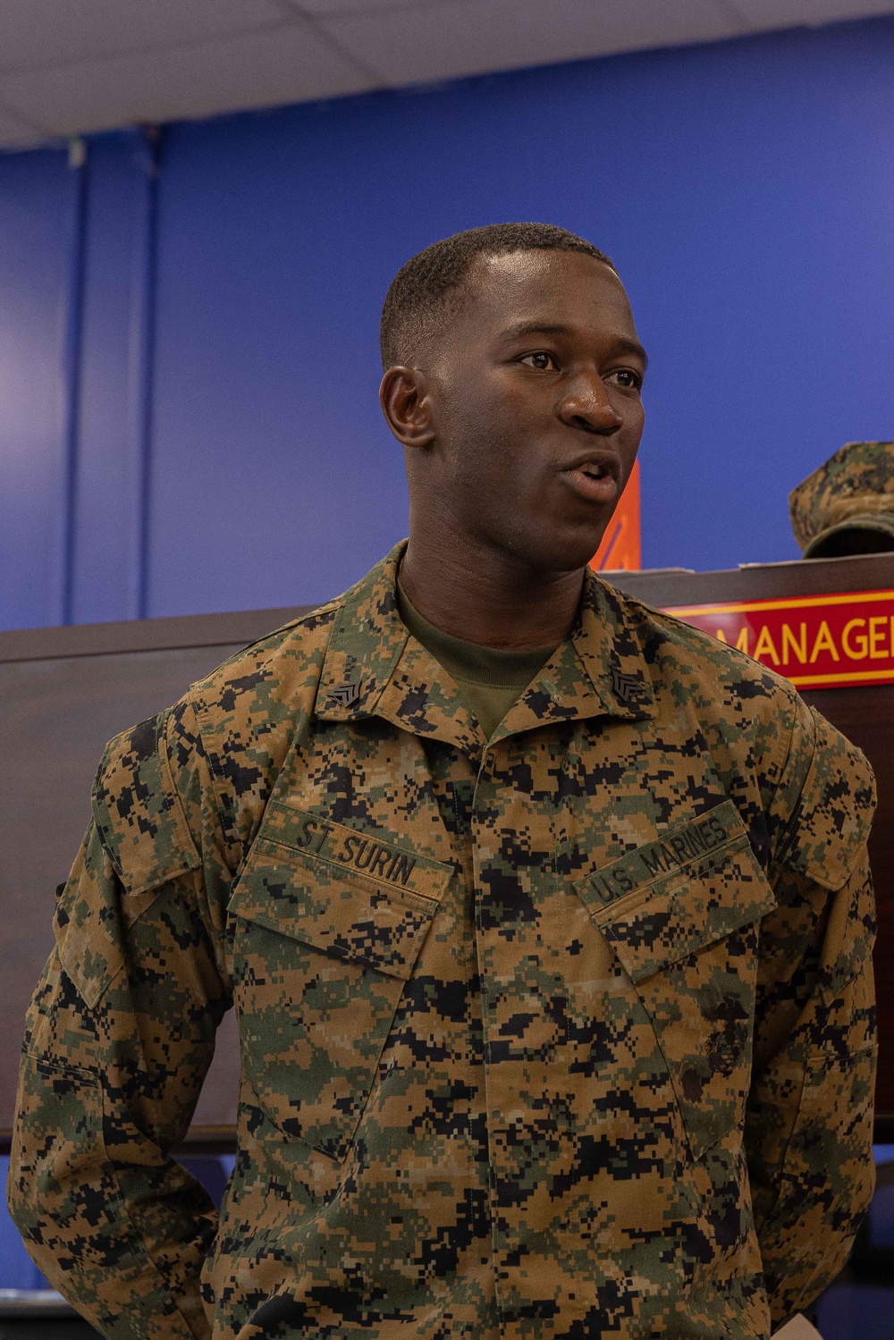 2nd Combat Readiness Regiment Marine Meritoriously Promoted on the Spot